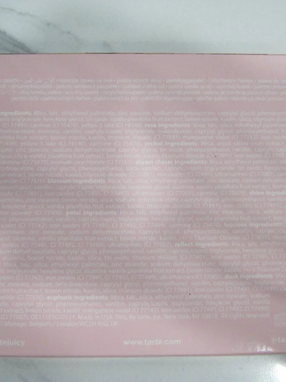 tarte new unused